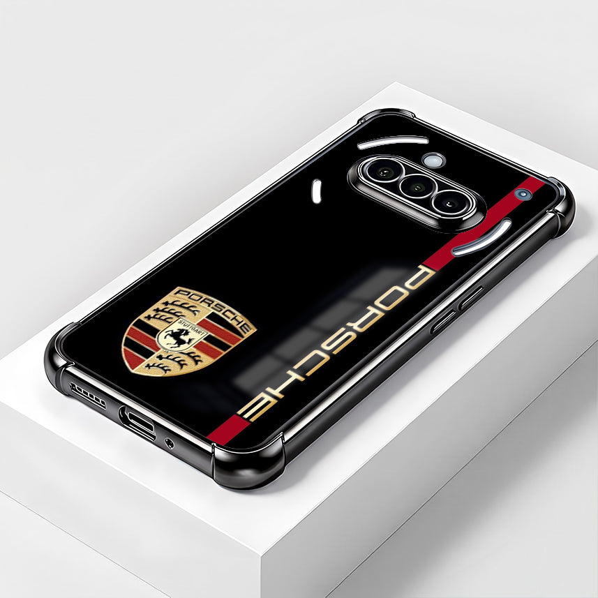 Nothing Phone 3a 5G Premium Porsche Logo Black Airbags Printed Back Case