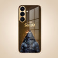 Samsung Galaxy A36 5G Lord Shiva Gold Electroplated Glass Phone Back Case