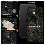 Vivo V60 5G Premium Acrylic Shockproof Glass Back Case (Time Is Money)