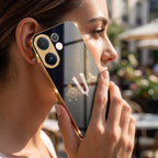 Vivo V60e 5G Royal Heritage Edition Gold Electroplated Glass Phone Back Case