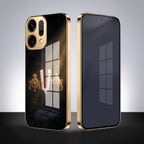 Oppo Reno 14 5G Royal Heritage Edition Gold Electroplated Glass Phone Back Case