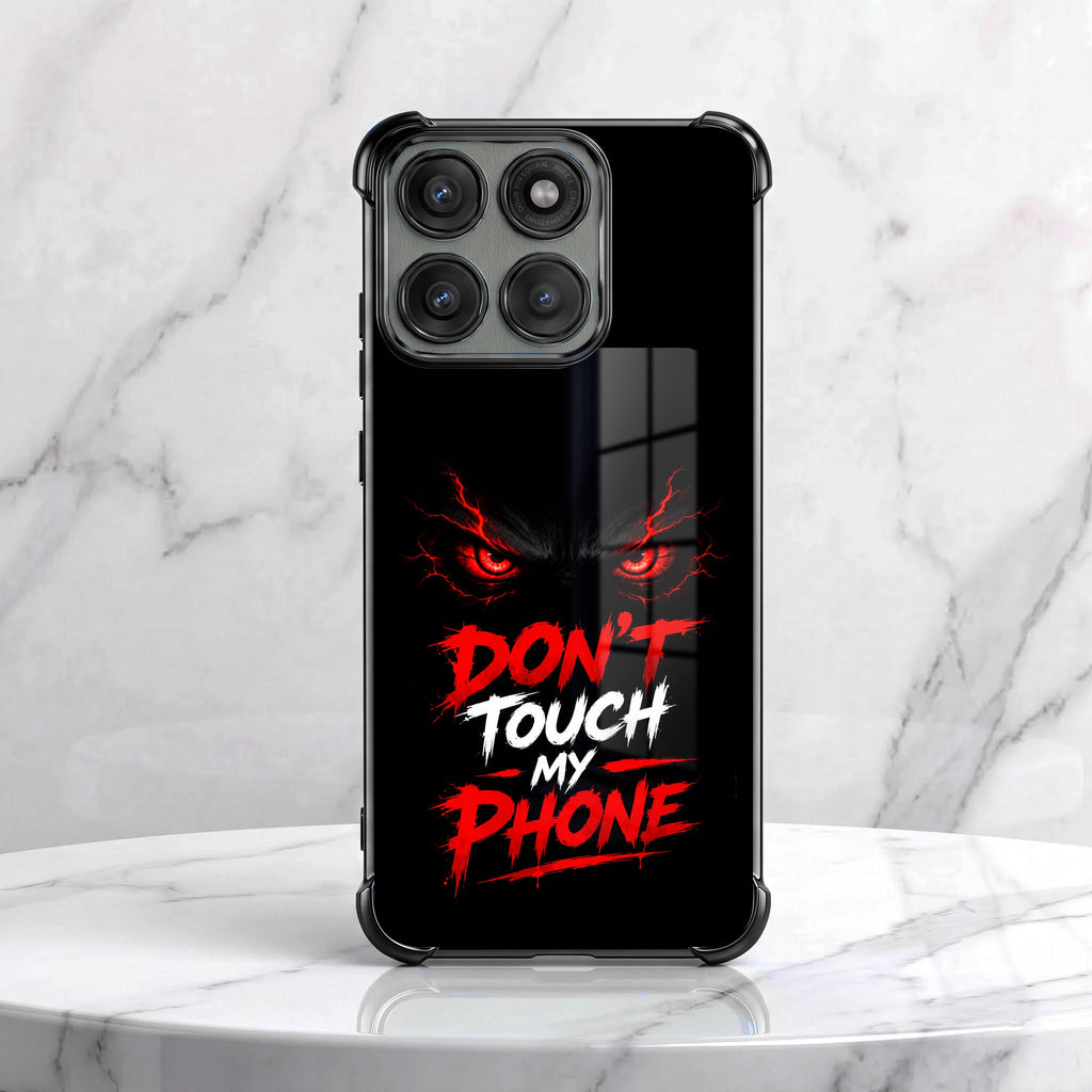 Motorola Edge 70 5G Don't Touch My Phone Black Airbags Printed Back Case