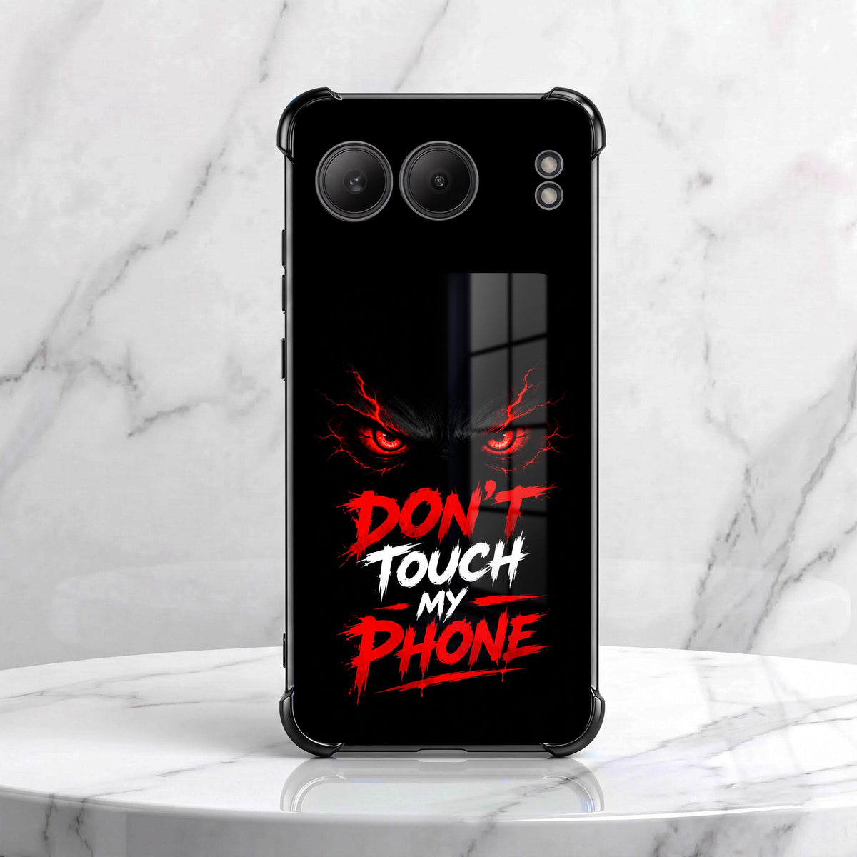 One Plus Nord 4 5G Don't Touch My Phone Black Airbags Printed Back Case