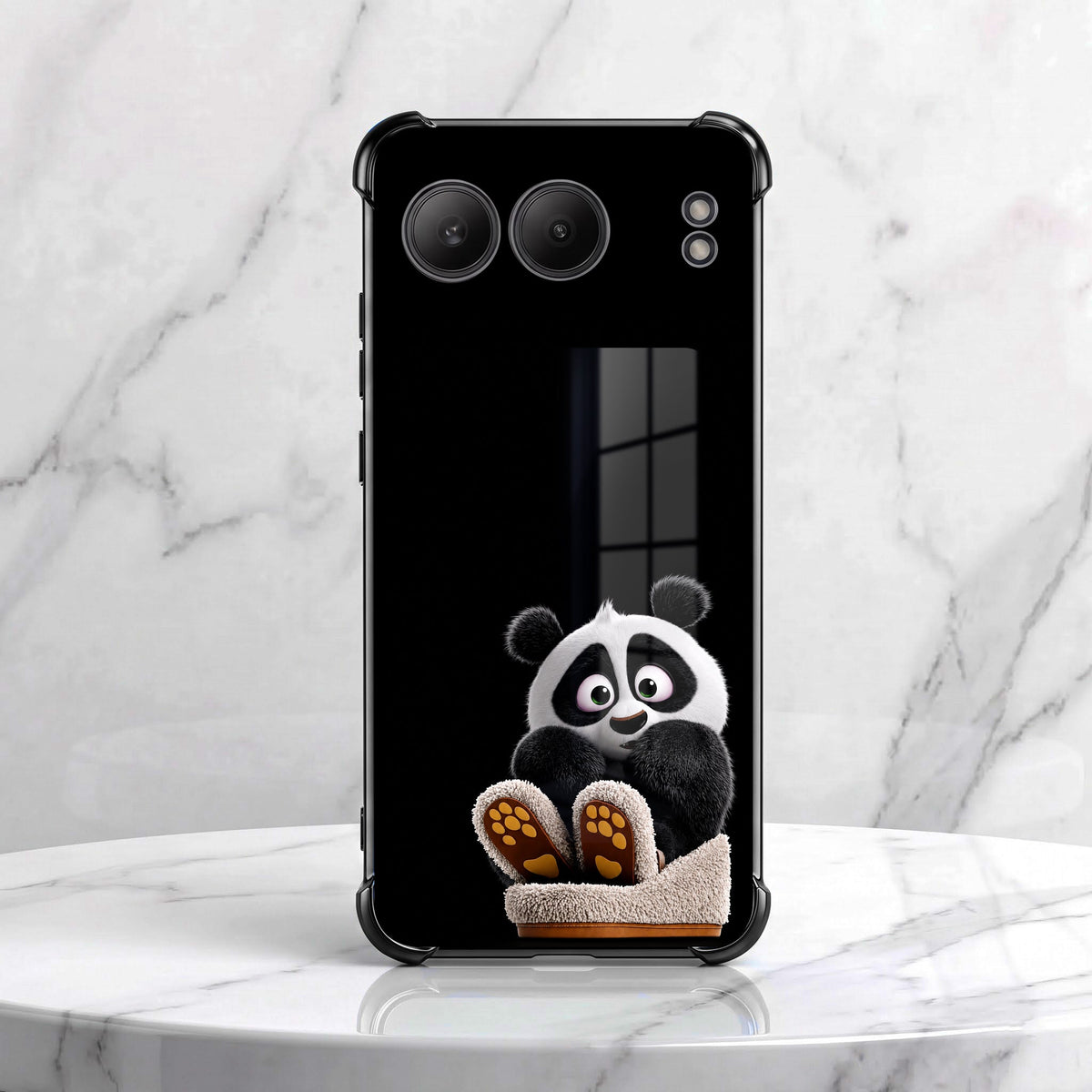 One Plus Nord 4 5G Cute Panda Black Airbags Printed Back Case