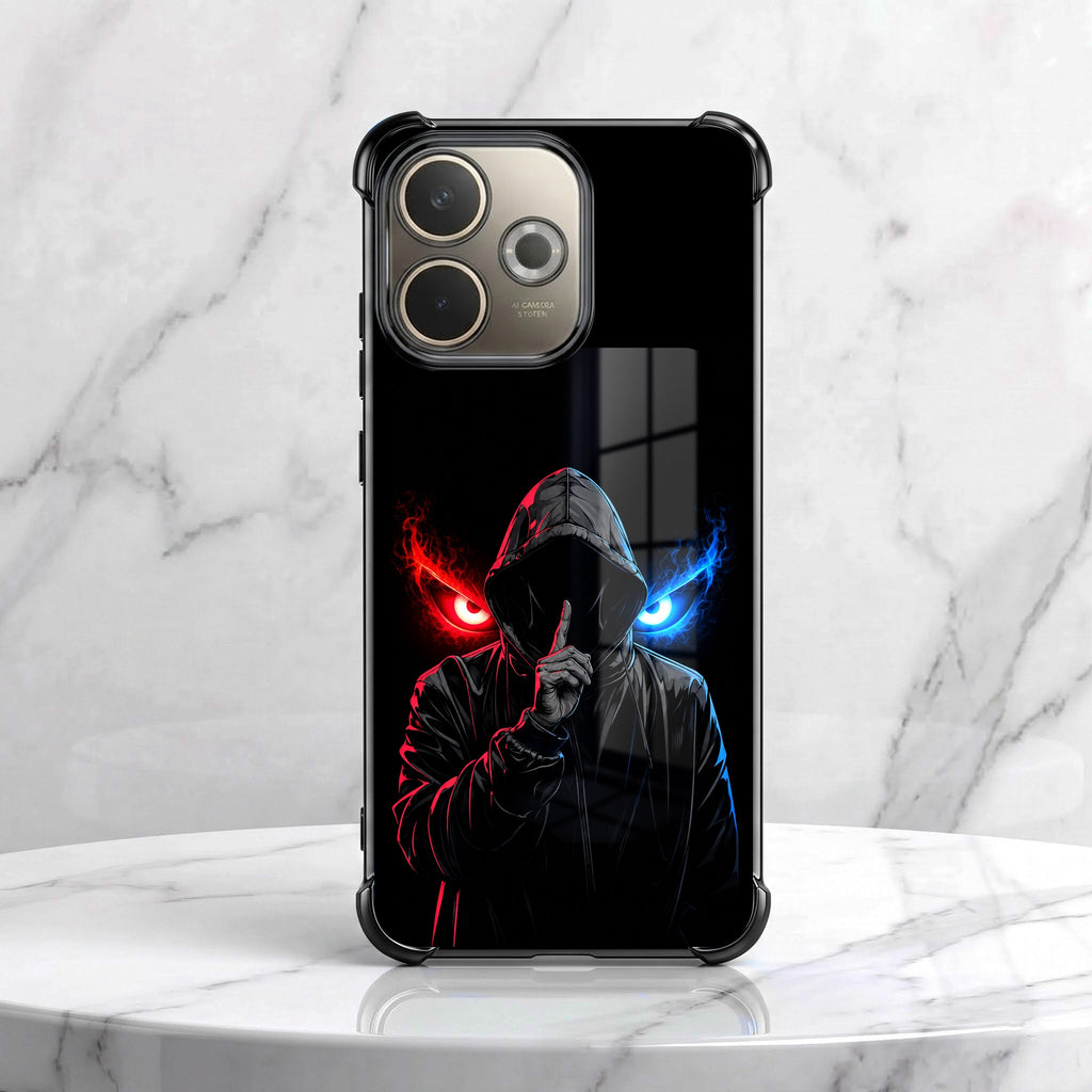Oppo A5 Pro 5G Hooded Shadow Demon Black Airbags Printed Back Case