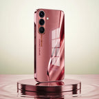 Samsung Galaxy A36 5G Luxury Infinity Energy Pink Electroplated Glass Phone Back Case