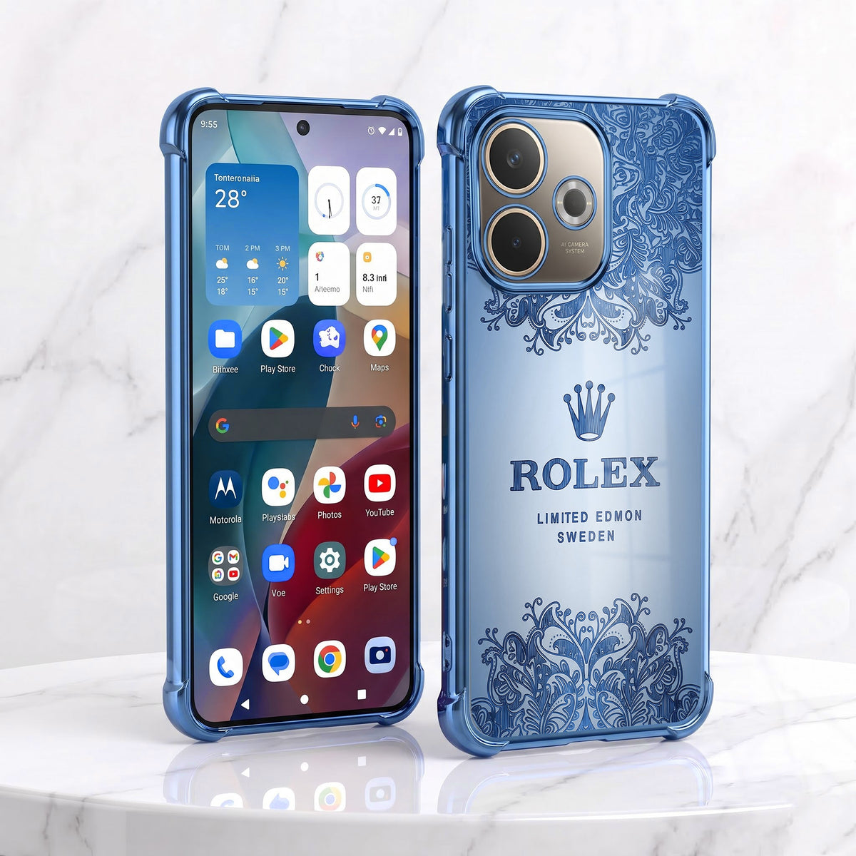 Oppo A5 Pro 5G Rolex Blue Airbags Printed Back Case