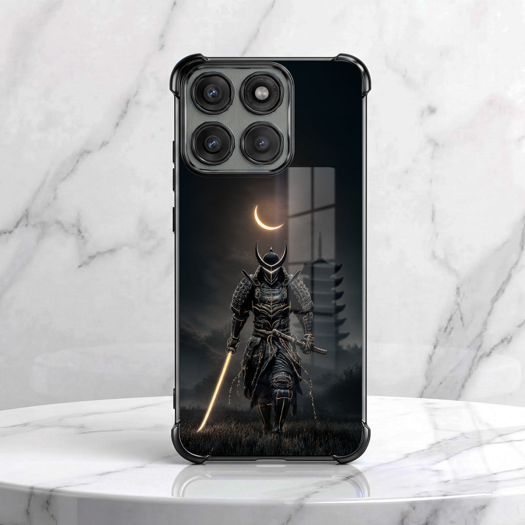 Motorola Edge 70 5G Samurai Warrior Black Airbags Printed Back Case
