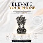 OPPO A6s 5G Compatible Satyamev Jayate 3D Metal Emblem Sticker