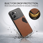 Oppo K14 5G Carbon Fiber Heat Dissipation Leather Hybrid Phone Case