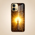 Vivo T5x 5G Lakshmi Sacred Gold Electroplated Glass Phone Back Case