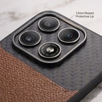 Motorola Edge 70 Pro 5G Carbon Fiber Leather Hybrid Phone Case