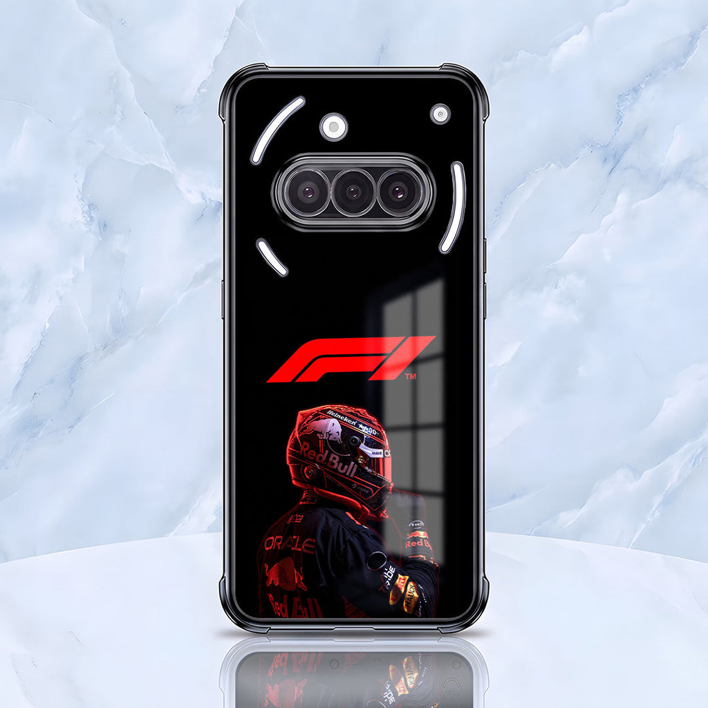 Nothing Phone 3a 5G F1 Rider Black Airbags Printed Back Case