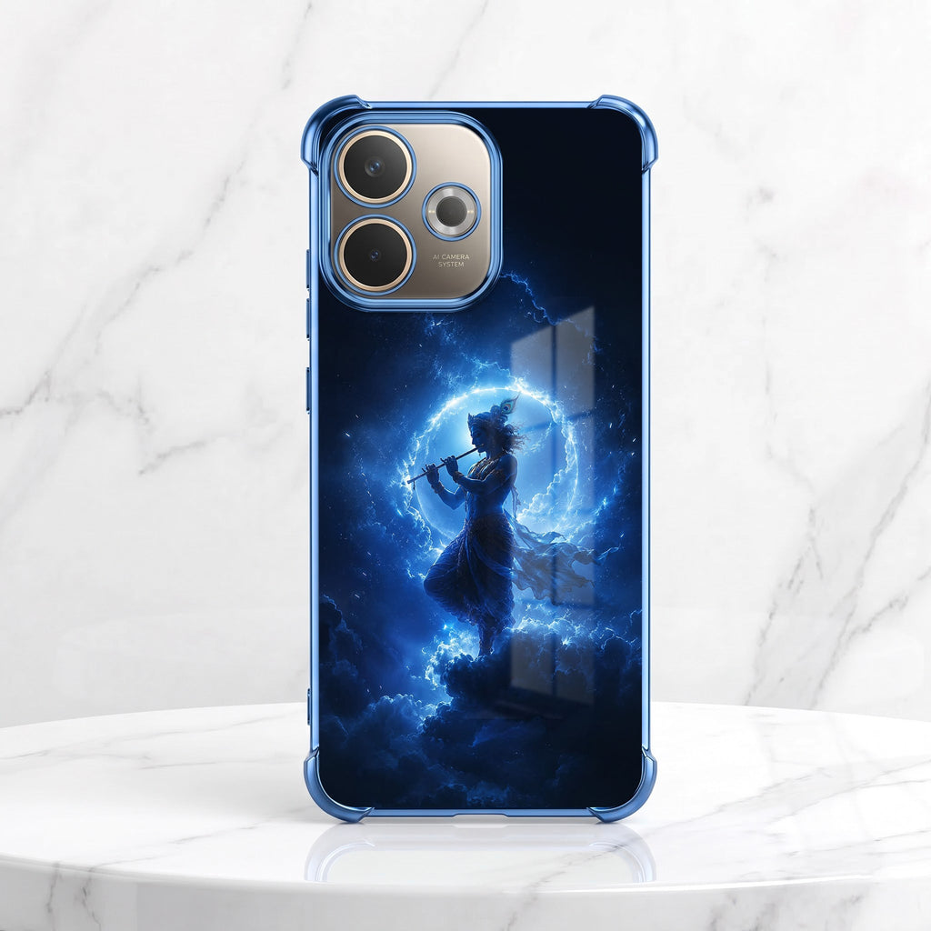 Oppo A5 Pro 5G Lord Krishna Blue Airbags Printed Back Case