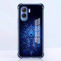Vivo T5 Pro 5G Premium Peacock Feather Blue Airbags Printed Back Case