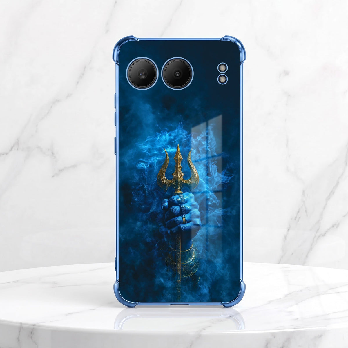One Plus Nord 4 5G Premium Shiv Trishul Blue Airbags Printed Back Case