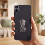 CMF Phone 1 5G Compatible Satyamev Jayate 3D Metal Emblem Sticker