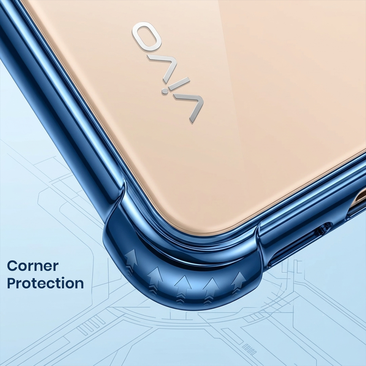 Vivo X200FE 5G Anti-Yellow Electroplating Transparent Airbags Case