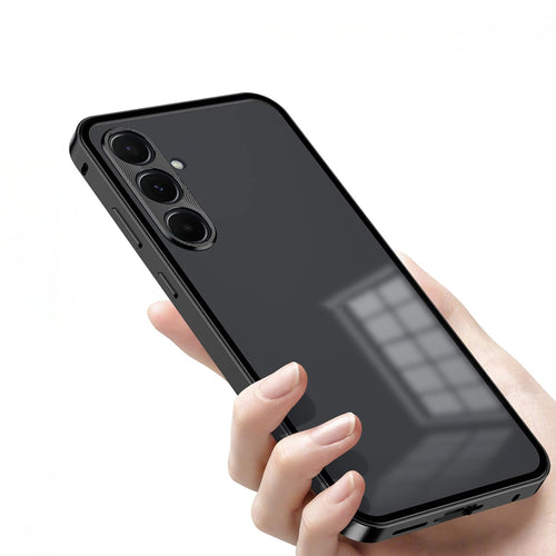 Samsung Galaxy A36 5G Aluminium Metal Bumper Shield Transparent Back Case