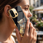 OnePlus 13s 5G Panther Gold Electroplated Glass Phone Back Case