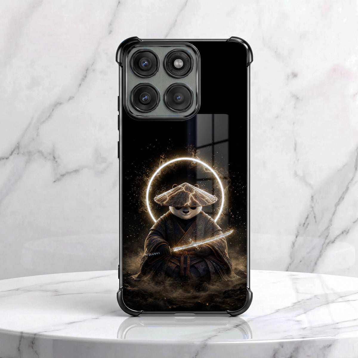 Motorola Edge 70 5G Warrior Panda Black Airbags Printed Back Case