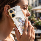 Vivo V60e 5G Bal Krishna Blessings Gold Electroplated Glass Phone Back Case