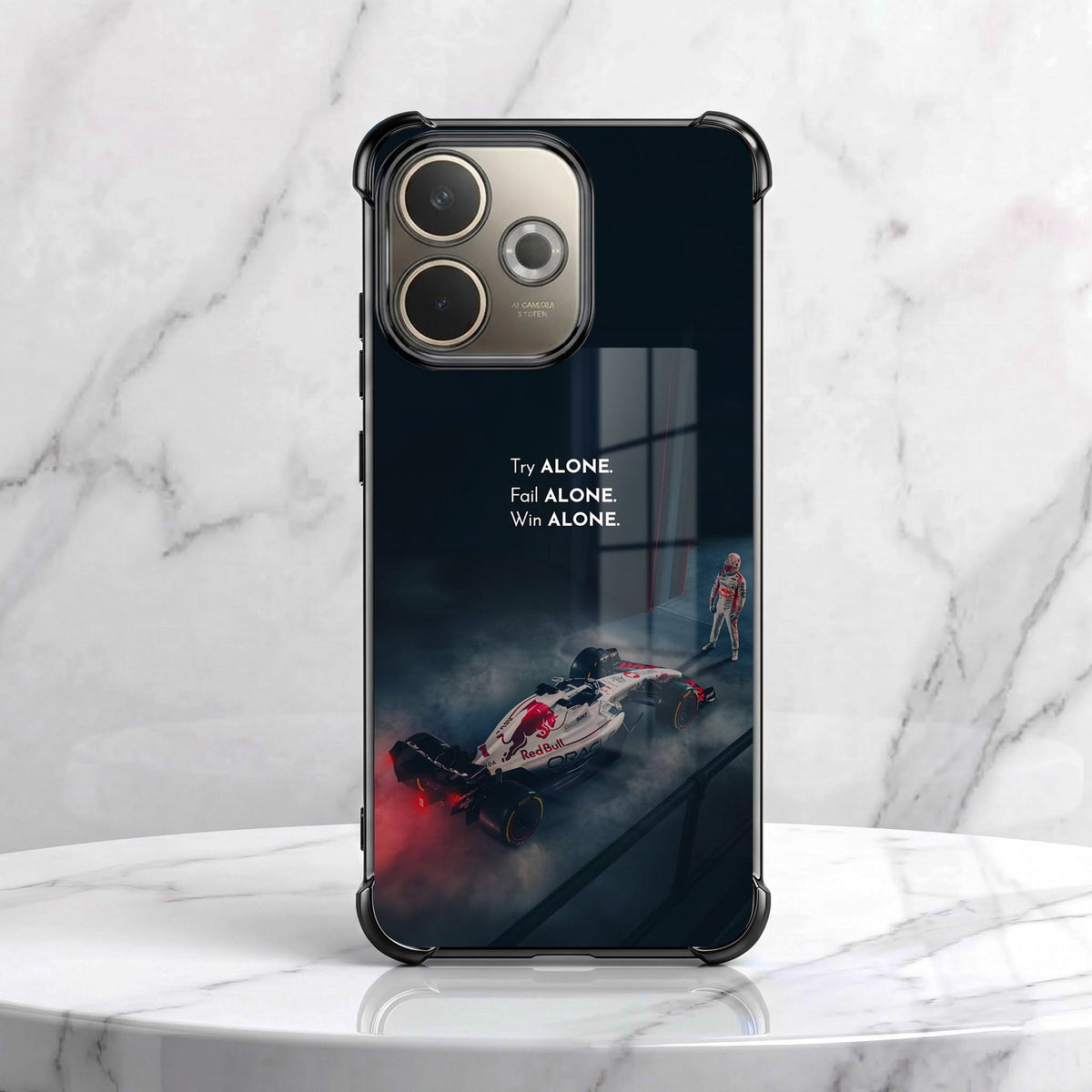 Oppo A5 Pro 5G F1 Alone Black Airbags Printed Back Case