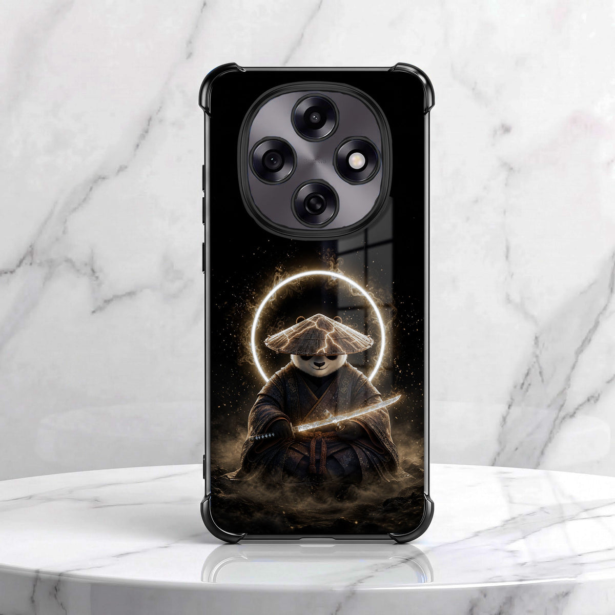 Oppo F31 Pro 5G Warrior Panda Black Airbags Printed Back Case