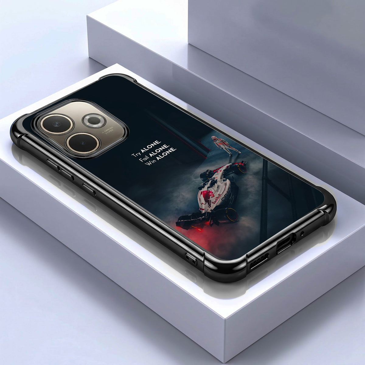 Oppo A5 Pro 5G F1 Alone Black Airbags Printed Back Case