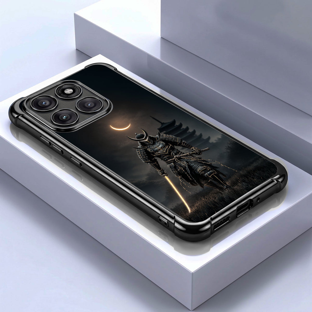 Motorola Edge 70 5G Samurai Warrior Black Airbags Printed Back Case