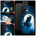Vivo V60 5G Premium Acrylic Shockproof Glass Back Case (Midnight Krishna)