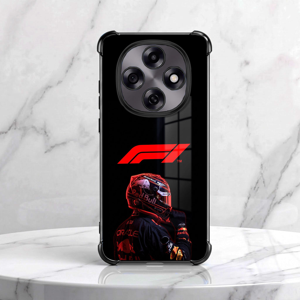 Oppo F31 Pro 5G F1 Rider Black Airbags Printed Back Case