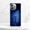 Oppo A5 Pro 5G Premium Peacock Feather Blue Airbags Printed Back Case
