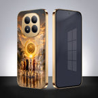 Redmi Note 15 Pro+ 5G Celestial Seven Horses Gold Electroplated Glass Phone Back Case