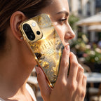 OnePlus 13s 5G 11:11 Manifestation Gold Electroplated Glass Phone Back Case