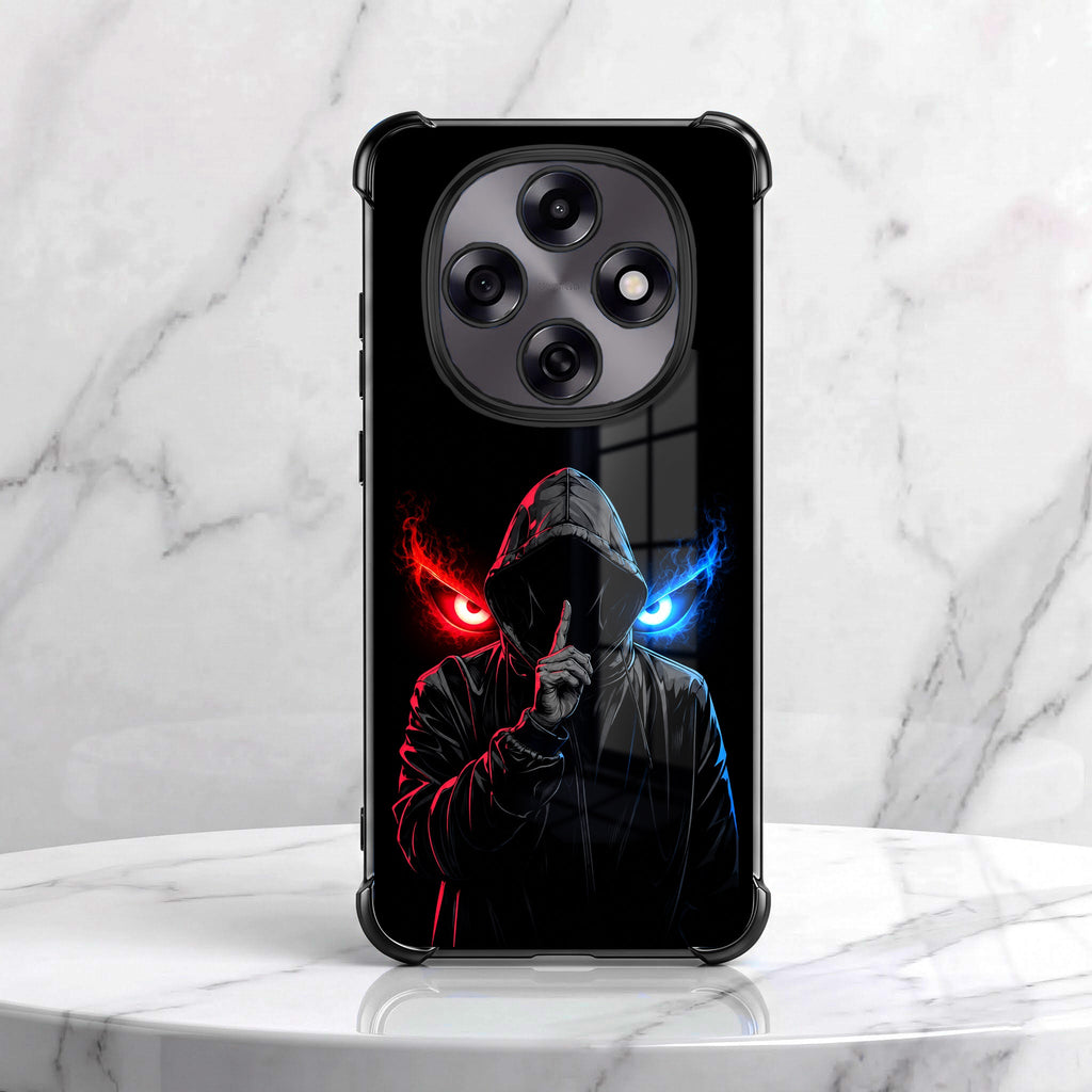 Oppo F31 Pro 5G Hooded Shadow Demon Black Airbags Printed Back Case