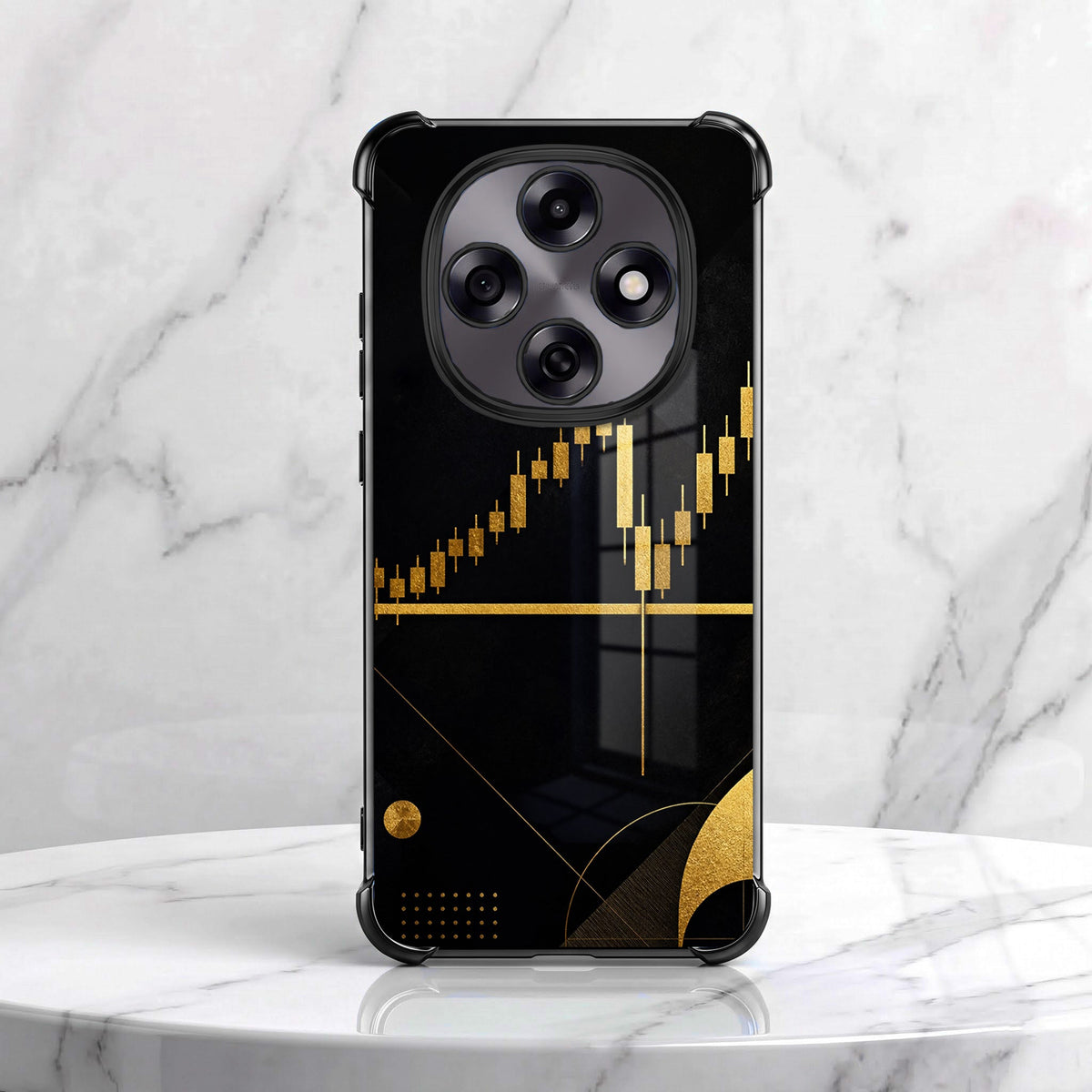 Oppo F31 Pro 5G Trading Candles Black Airbags Printed Back Case