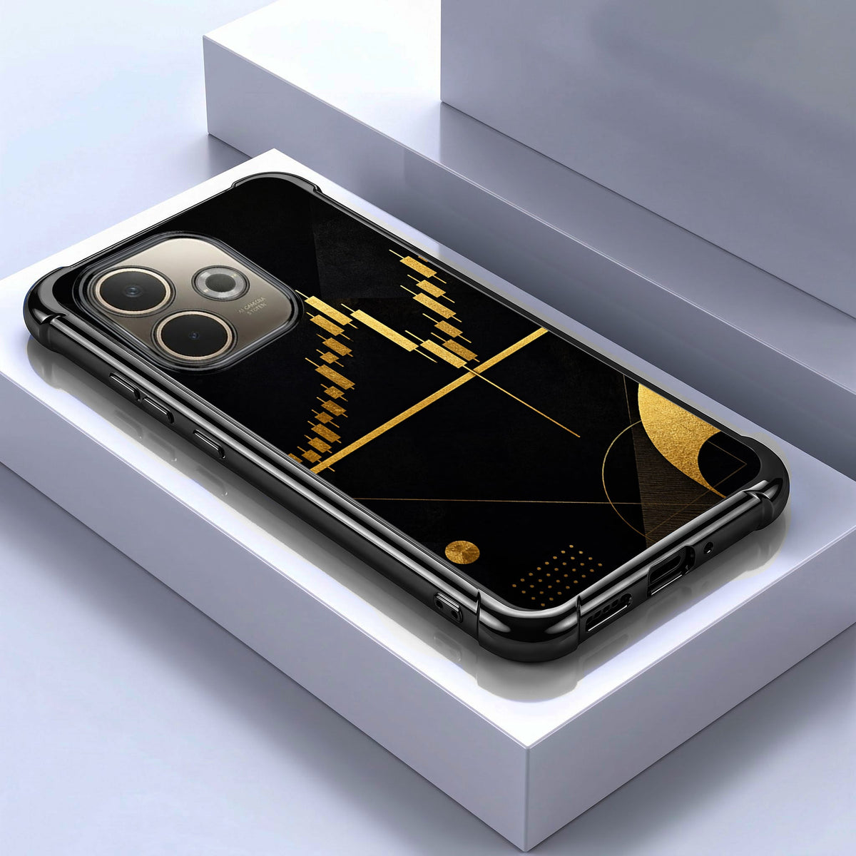 Oppo A5 Pro 5G Trading Candles Black Airbags Printed Back Case