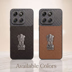 Motorola Edge 70 5g Satyamev Jayate Carbon Fiber Leather Hybrid Phone Case