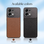 Oppo F31 5G Carbon Fiber Leather Hybrid Phone Case