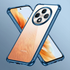 Oppo Reno 12F 5G Anti-Yellow Electroplating Transparent Airbags Case