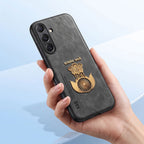Samsung Galaxy A55 5G Satyamev Jayate Comfortable Leather Phone Case