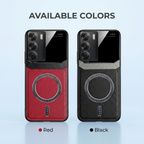 Oppo Reno 12 5G Premium Magsafe Magnetic Leather Lens Protective Case