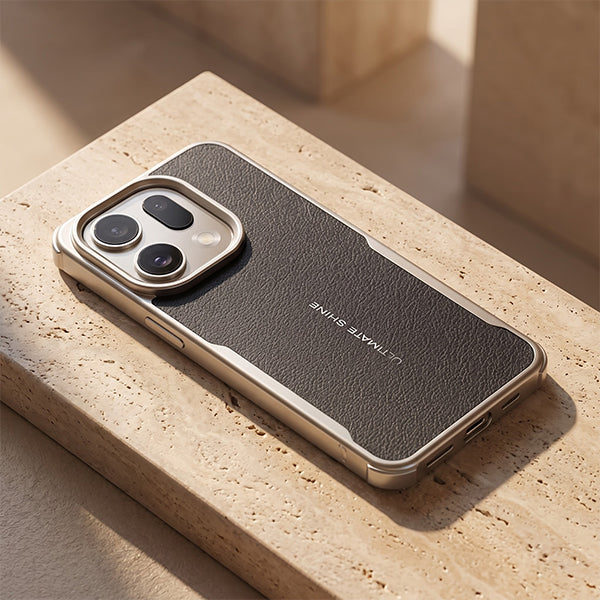Oppo Find X9 5G Premium Leather-Style Phone Case with Chrome Finish Frame Elegant Protective Cover