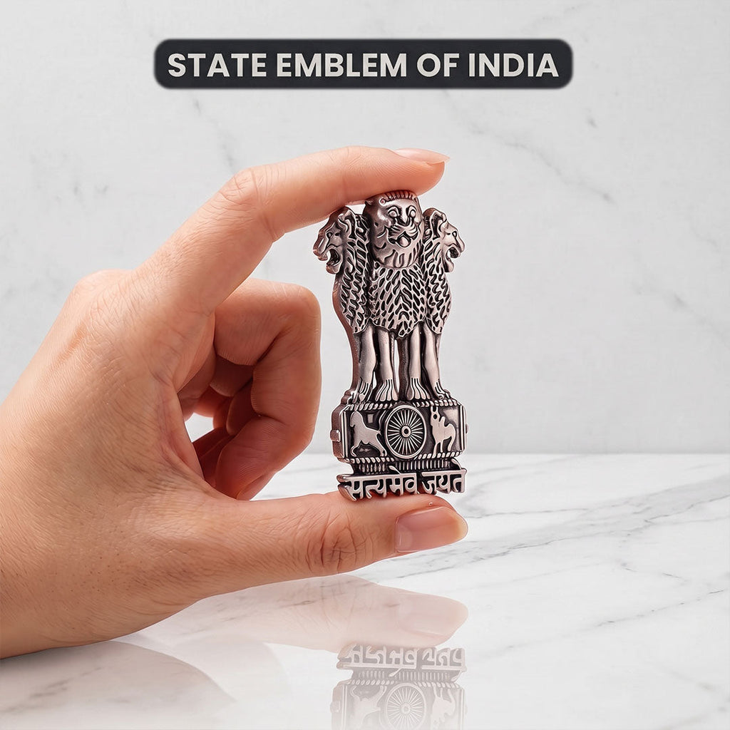 Vivo T1 Pro 5G Compatible Satyamev Jayate 3D Metal Emblem Sticker