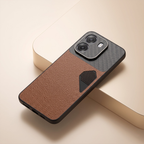 Oppo K14 5G Carbon Fiber Heat Dissipation Leather Hybrid Phone Case