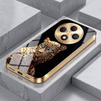 OPPO F27 Pro+ 5G Panther Gold Electroplated Glass Phone Back Case