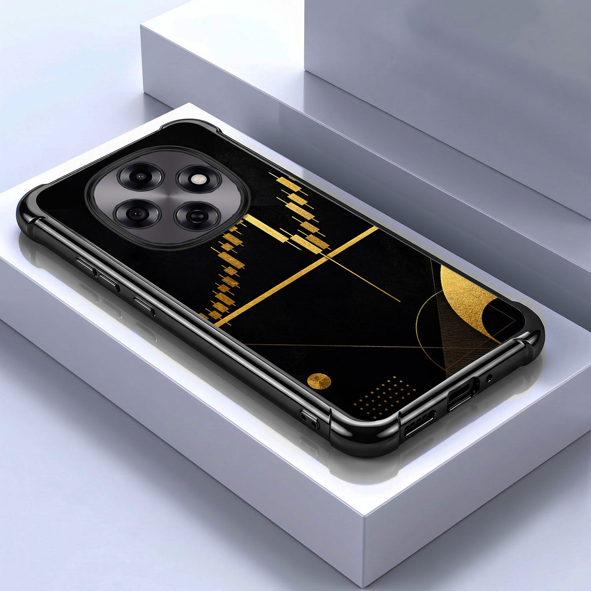 Oppo F31 Pro 5G Trading Candles Black Airbags Printed Back Case