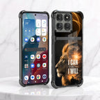 Motorola Edge 60 Pro 5G Rise of the King Dual-Tone Transparent Black Airbags Case