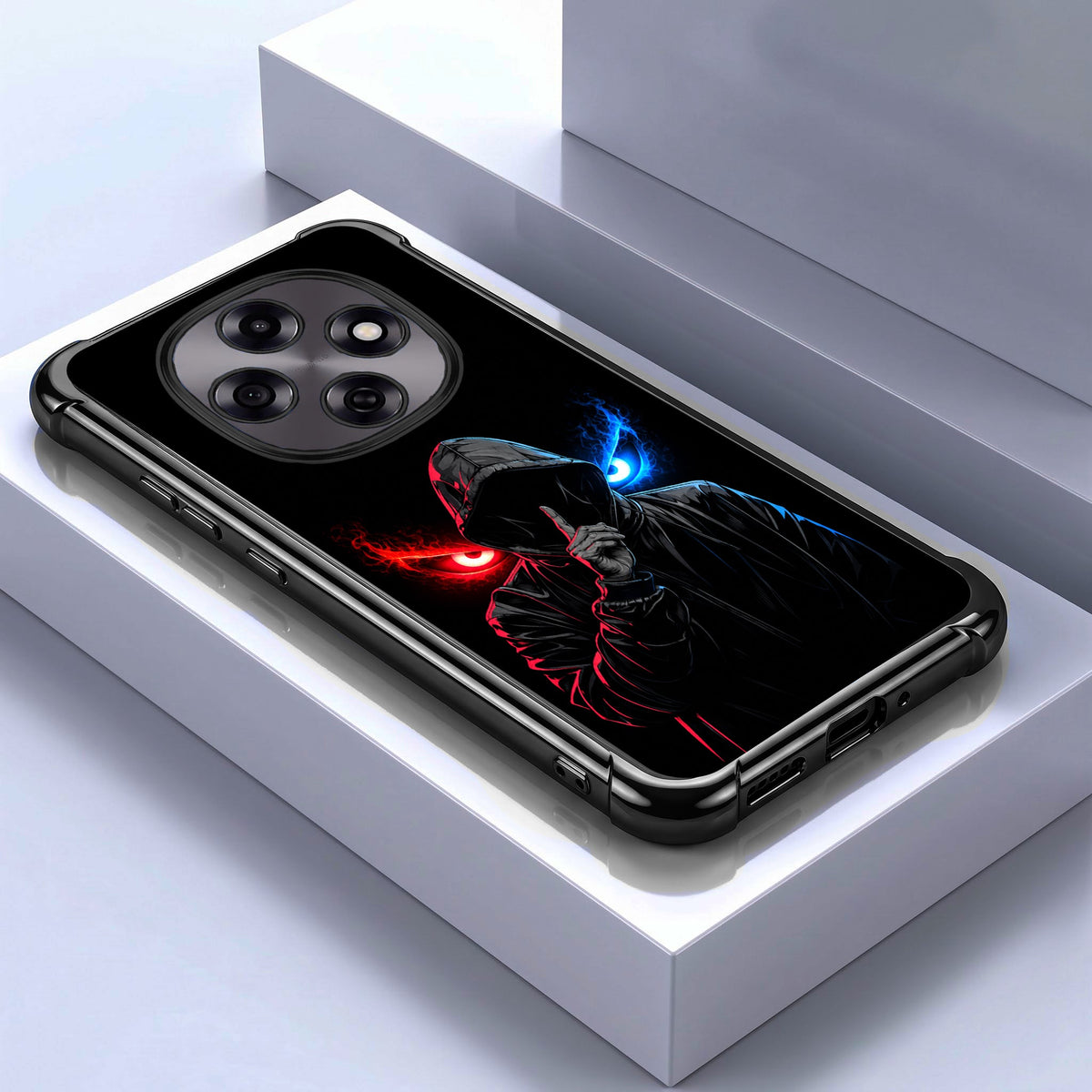 Oppo F31 Pro 5G Hooded Shadow Demon Black Airbags Printed Back Case